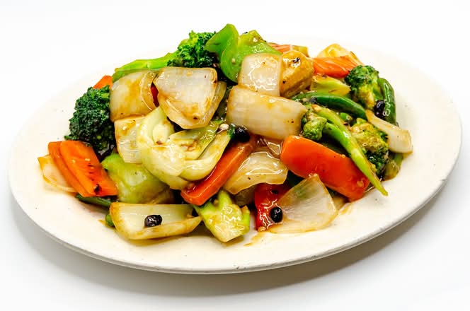 30. Stir-Fried Vegetable Chop Suey in Black Bean Sauce 豉汁炒雜碎